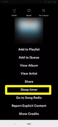 sleep timer