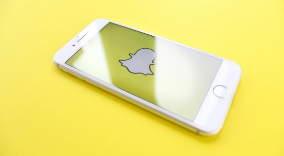 Snapchat logo on iPhone
