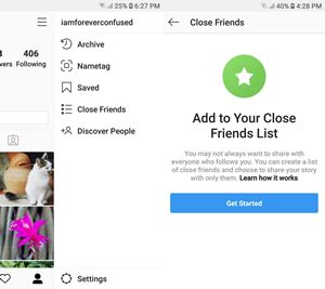 add to your close friend list