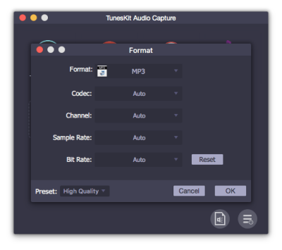 Audio parameters