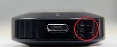 Chromecast reset button