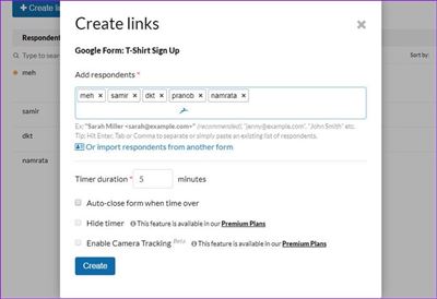 How to Limit Responses in Google Forms Create Links