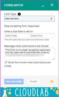 How to Limit Responses in Google Forms FormLimiter
