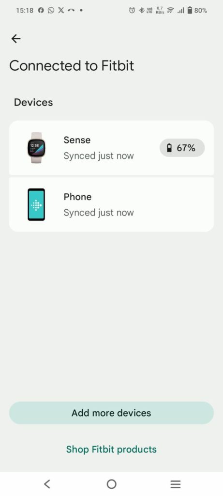 Tap on Fitbit Device You Want to Sync