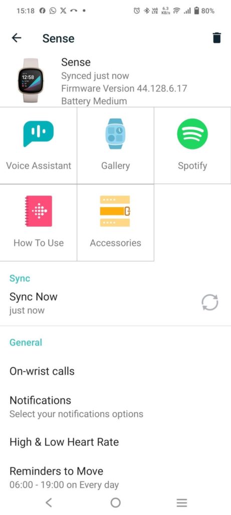 Tap on Sync Icon