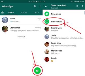 Whats App contacts