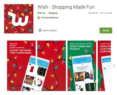 Wish Shopping App