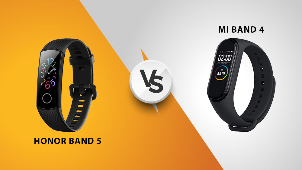 honor band 5 vs mi band 4