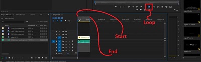 How to Add Echo in Premiere end start loop