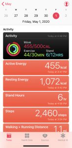 resting energy apple watch