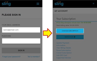 Sign in to Sling