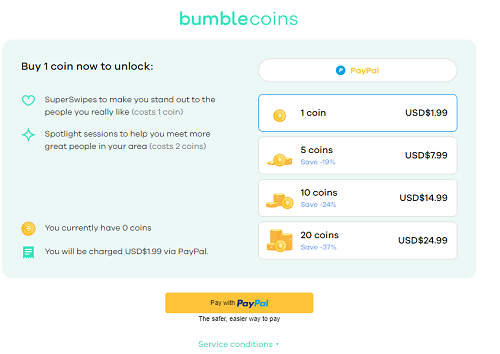 bumble coin