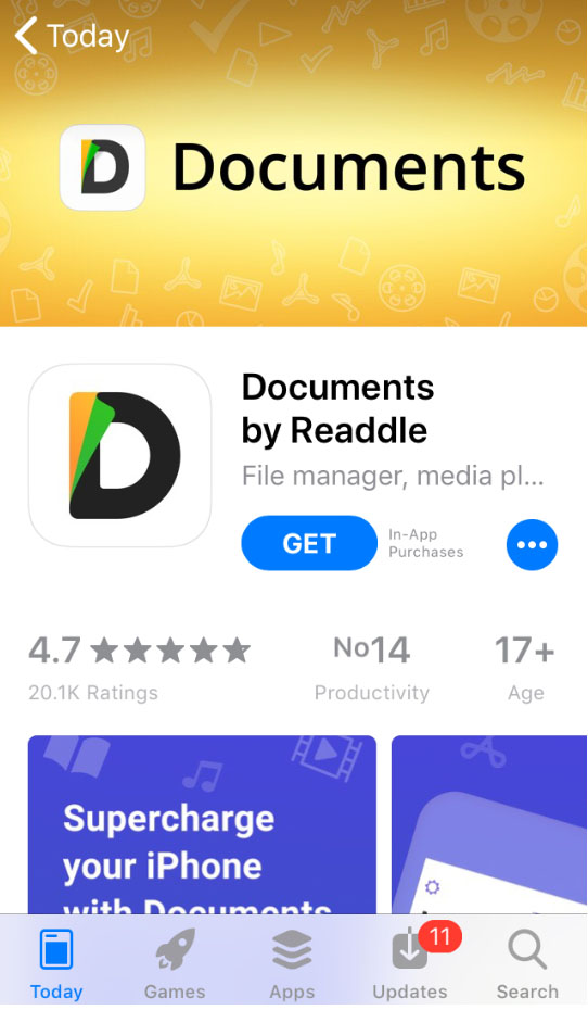 Document by Readdle app on App Store