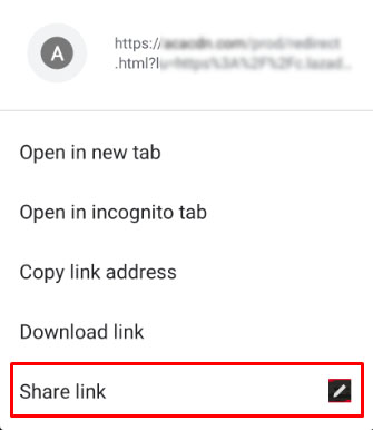 iPhone Torrent Share link option