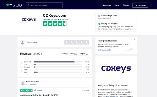 Is CDKeys Legit - CDKeys trustpilot