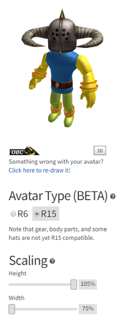 How To Make Your Character Small In Roblox - default roblox avatar scaling get 20 robux