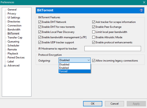 utorrent says connecting to peers