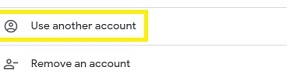 use another account