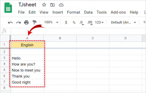 How To Automatically Translate Cells In Google Sheets Cells Tech Junkie How To Automatically Translate Cells In Google Sheets Cells Tech Junkie