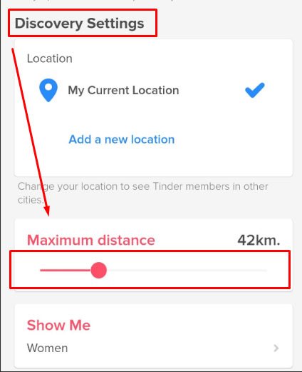 How tinder calculates distance