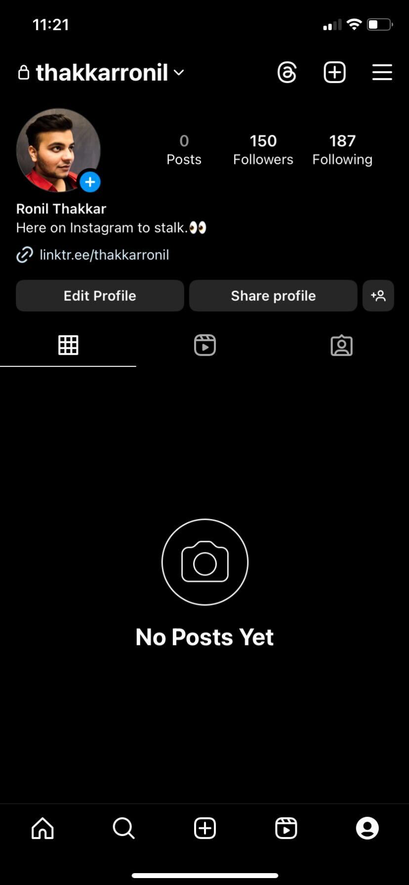 Instagram profile
