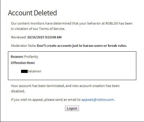 How To Tell If Someone Was Banned In Roblox - roblox mobile service not available