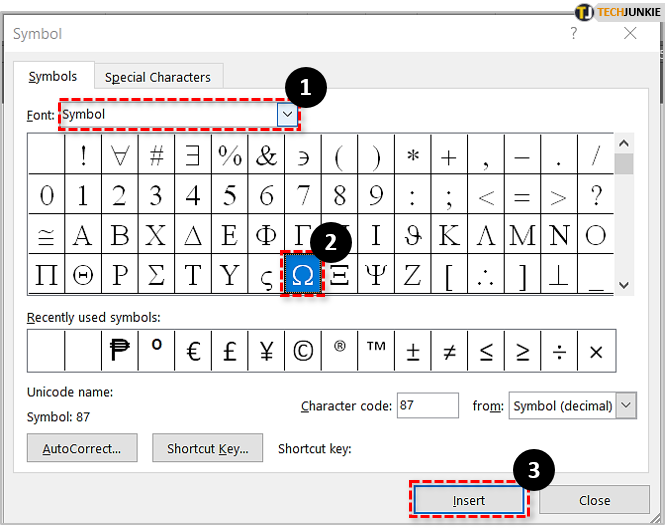 how to get the greek letter rho in word