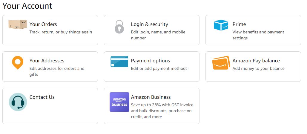 Amazon Login & security