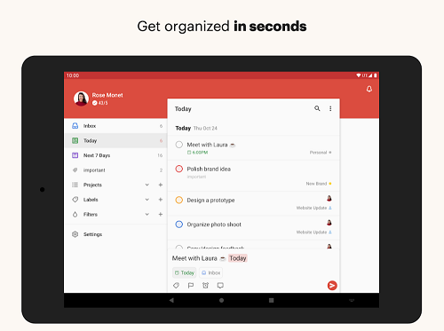 Create Subproject on Todoist