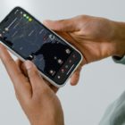 A man holding a phone