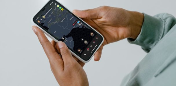 A man holding a phone