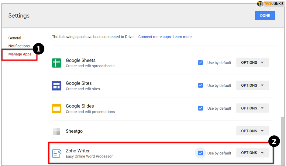 Managing Google Drive Apps