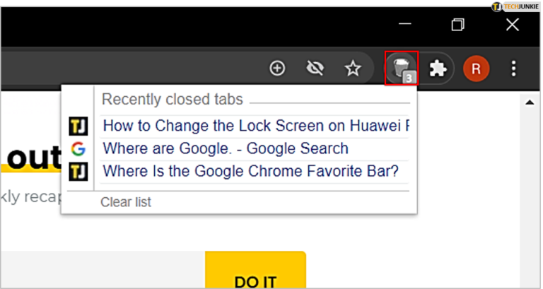How To Reopen Accidentally Closed Tabs In Google Chrome - Tech Junkie