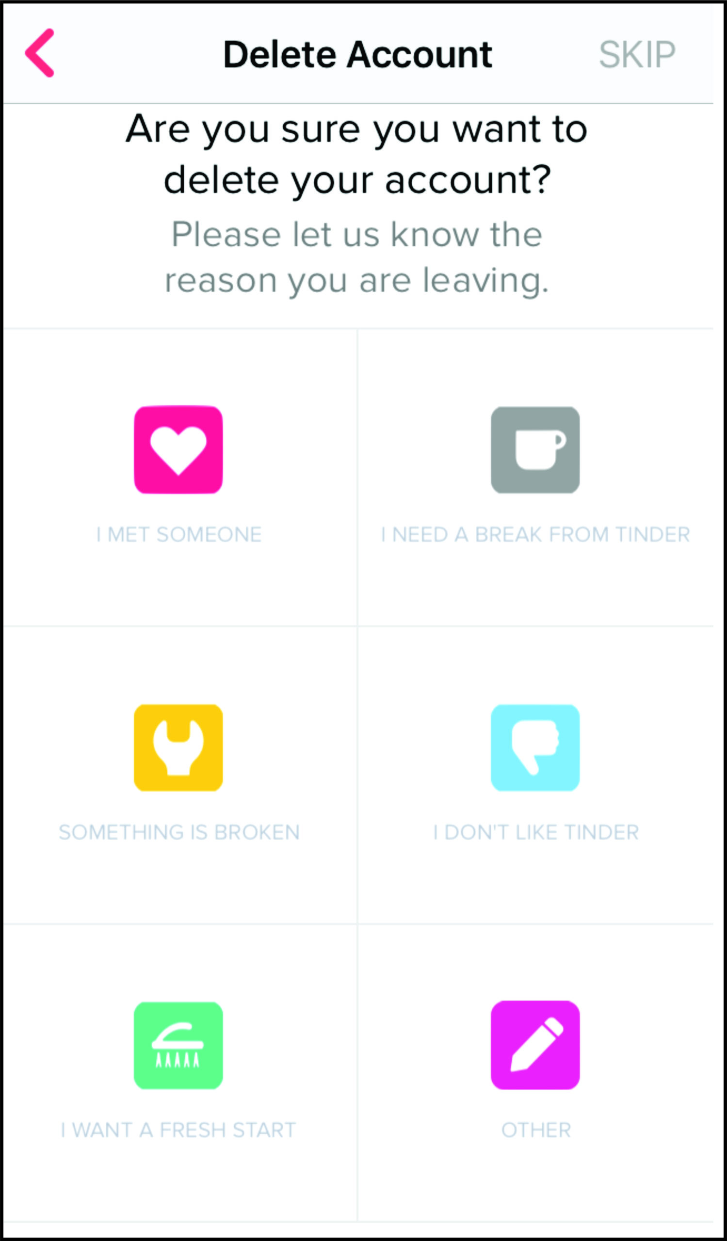 How to Delete Your Tinder Account