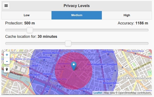 Google Location Guard UI
