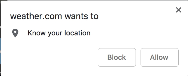 Google location access