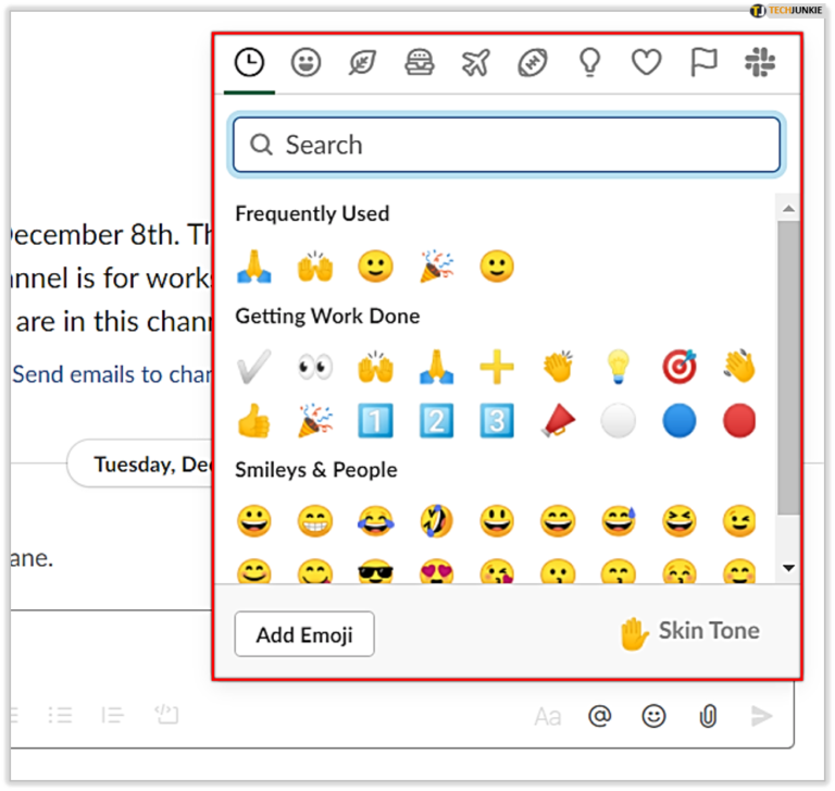how to add an emoji after your name in slack