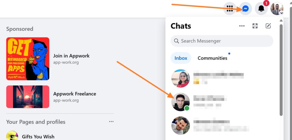 Messenger Flyout in Facebook Web