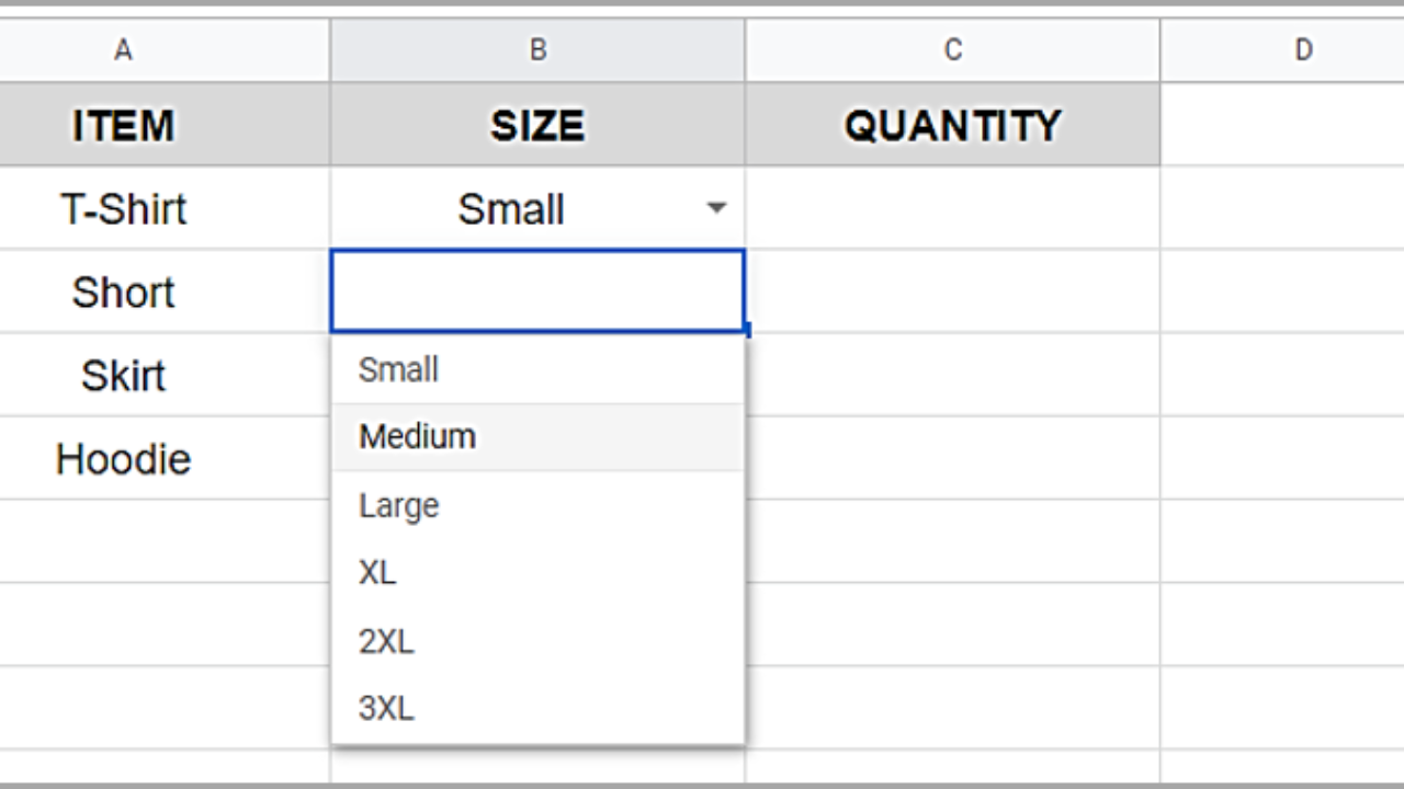 How to Make a Dropdown List in Google Sheets