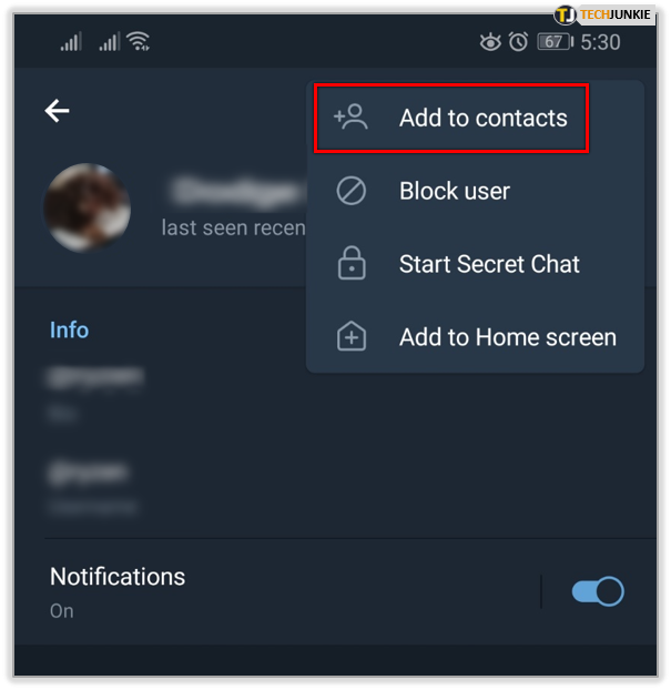 How to Add a Contact in Telegram