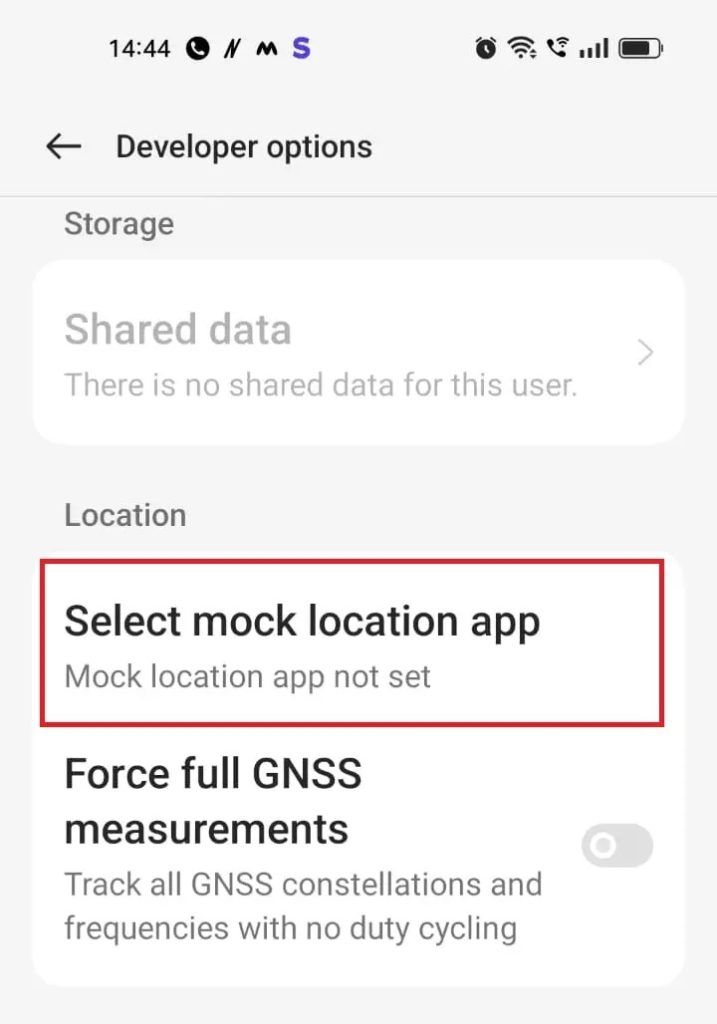 Select Mock Location App Android