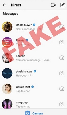 Instagram DM fake