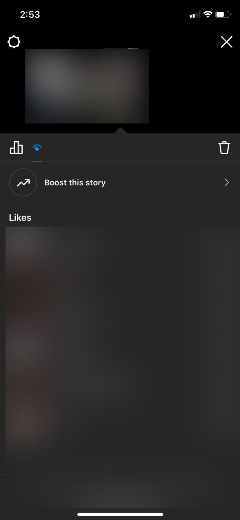 Instagram story views