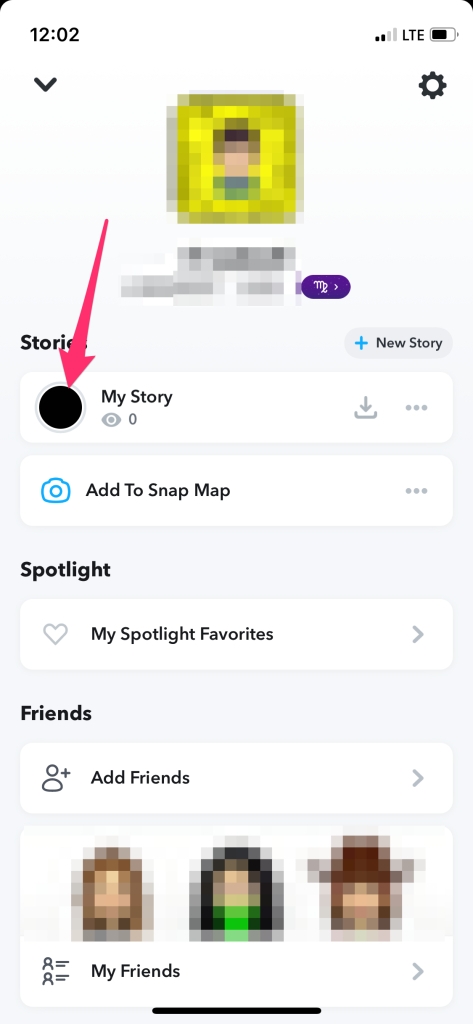 Snapchat My story