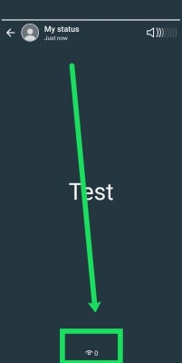 WhatsApp Status eye icon