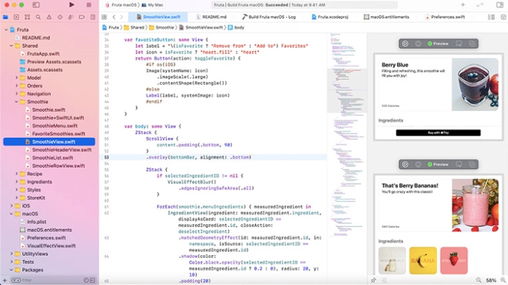 Xcode application app UI