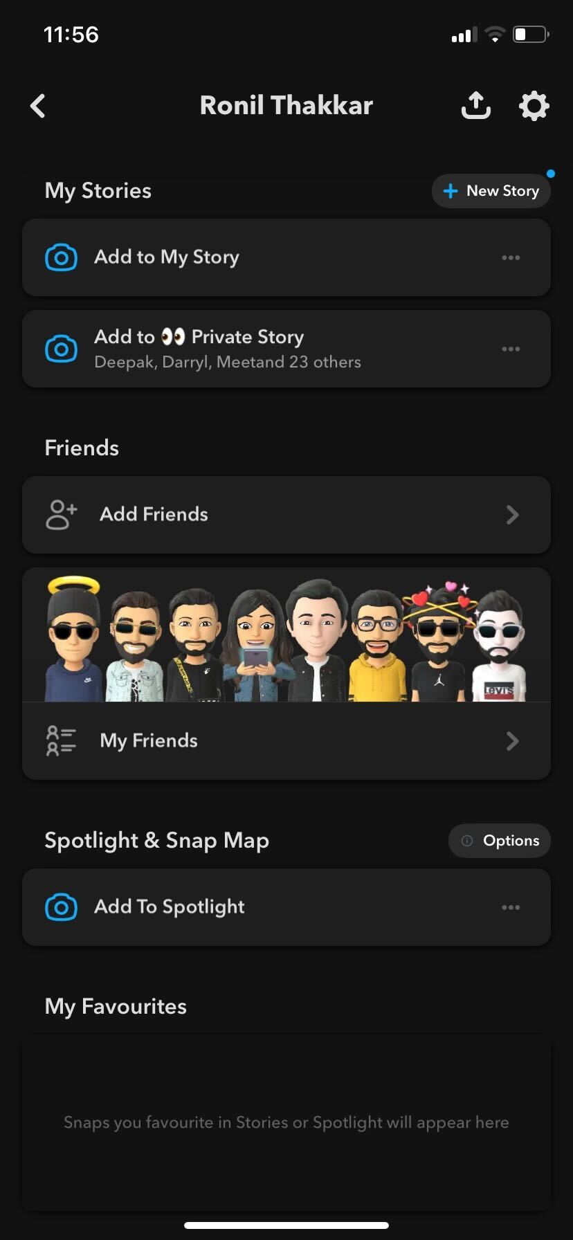 Snapchat My Friends