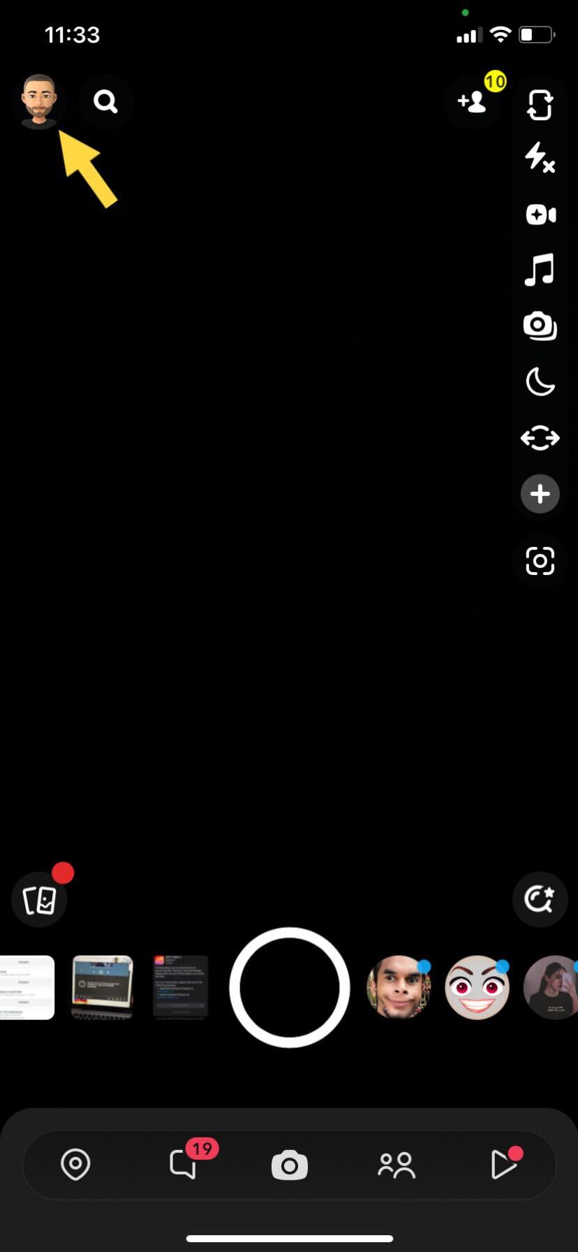 Snapchat bitmoji avatar icon