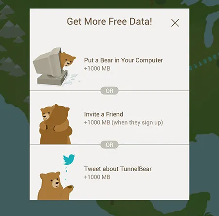 Tunnelbear Free Data