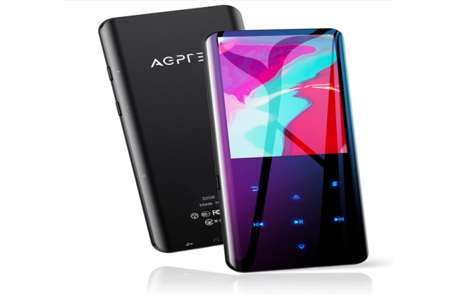 AGPTEK Curved Screen Portable Music Player